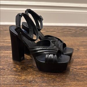 Giuseppe Zanotti Black Platform Sandals 40